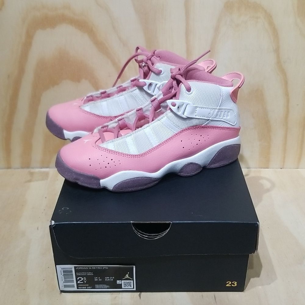 Jordan 6 Rings Mid His Airness Girls 2.5 Y (GS)- 323419-063